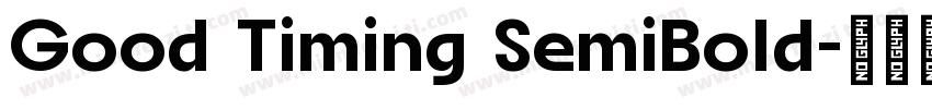 Good Timing SemiBold字体转换